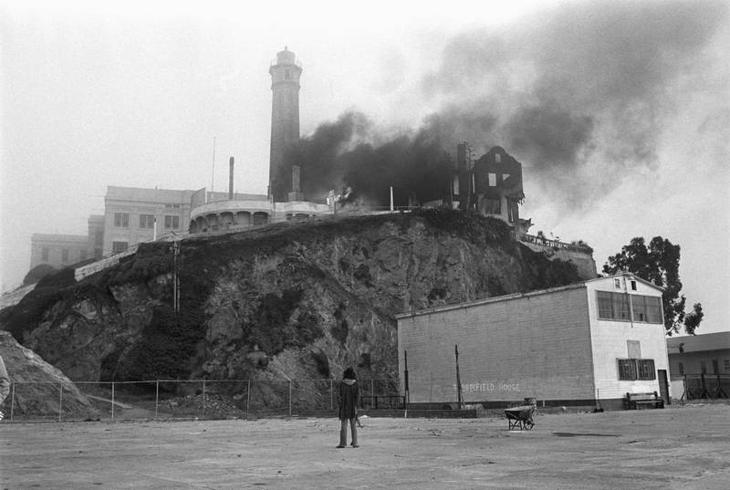 The Burning of Alcatraz | Getty Images Photo by Bettmann 