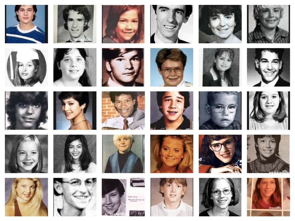 Image result for celebrity yearbooks photos. 