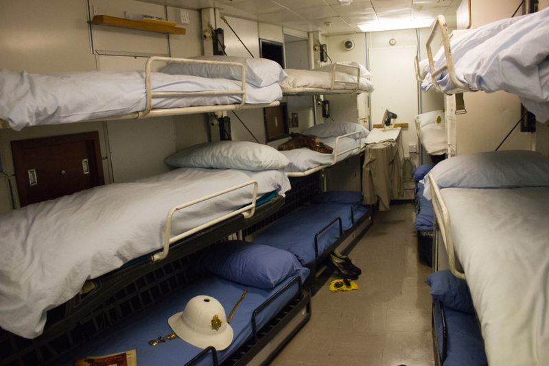 cruise ship workers living quarters
