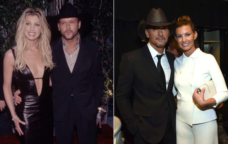 Faith Hill and Tim McGraw Then | Getty Images Photo by The LIFE Picture & Rick Diamond/ACM2016