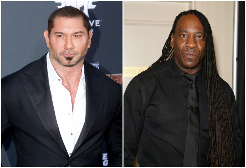 Dave “Batista” Bautista vs. Booker T | Getty Images Photo by Greg Doherty/Patrick McMullan & Gabe Ginsberg
