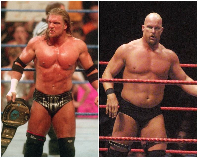 Triple H vs. Steve “Stone Cold” Austin | Alamy Stock Photo by John Barrett/PHOTOlink/MediaPunch Inc