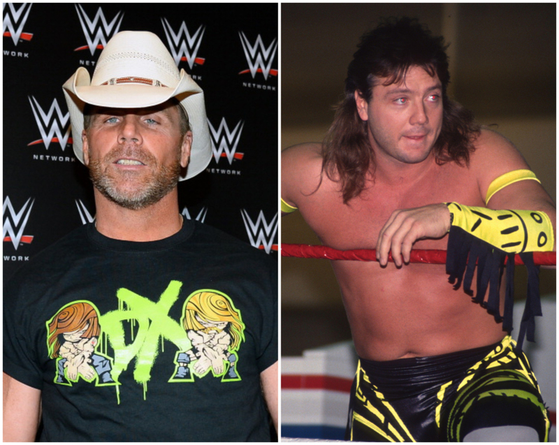Shawn Michaels vs. Marty Jannetty | Getty Images Photo by Ethan Miller & Alamy Stock Photo by CelebrityArchaeology.com