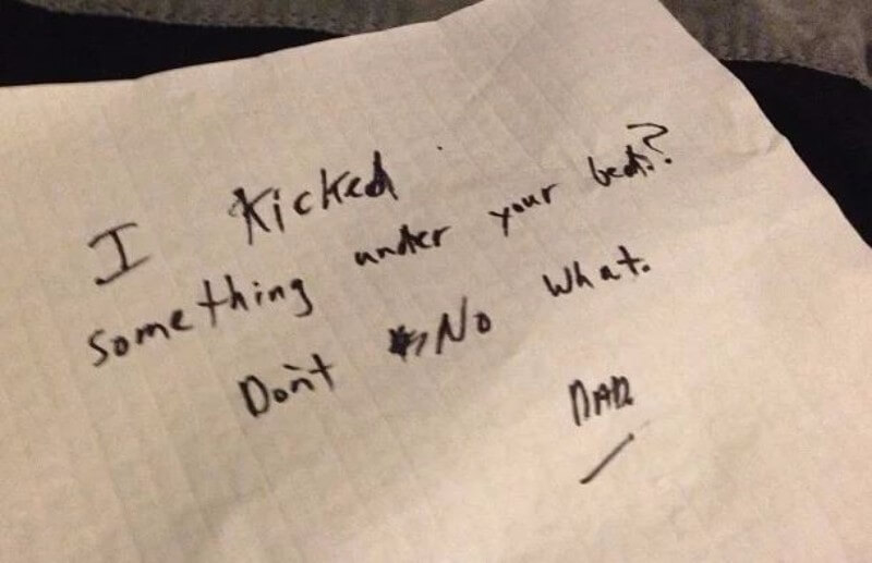 Hilarious Notes That Fathers Left To Their Kids
