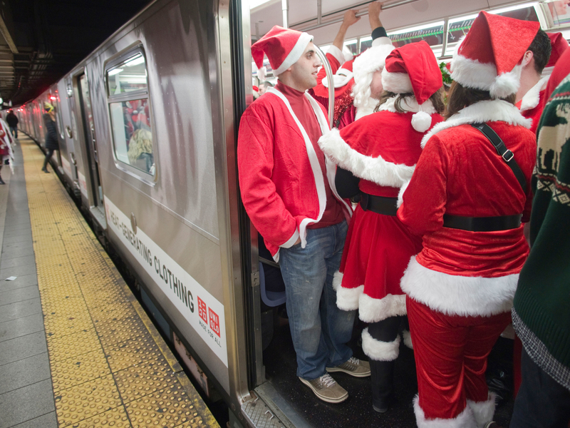 Santa’s Everywhere | Alamy Stock Photo