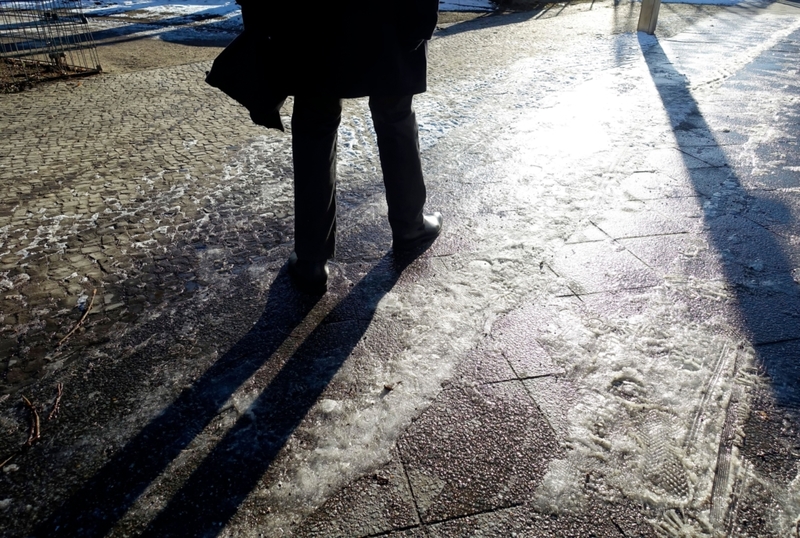 Glossy Pavement Means Danger in the Wintertime | Alamy Stock Photo by Sibylle A. Möller