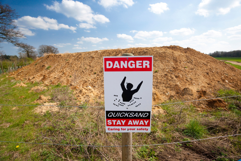 There’s No Warning for Quicksand, But You Can Get Out | Alamy Stock Photo by David J. Green