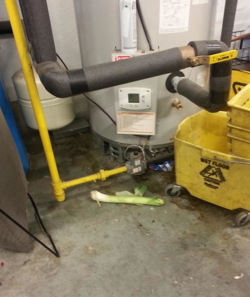 There's a Leek Under the Water Heater | Reddit.com/RayBrower