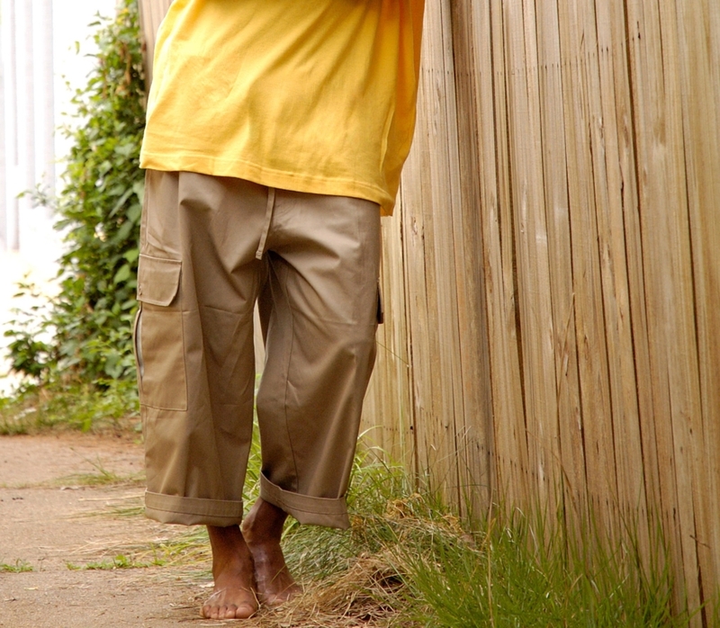 Capri khaki pants | Alamy Stock Photo by Popular Click Photography