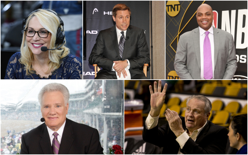 More of Your Favorite Sportscasters’ Salaries | Getty Images Photo by Ethan Miller & Ben Gabbe & Michael Kovac/Turner Sports & AJ Mast/NBCU Photo Bank & Stan Grossfeld/The Boston Globe