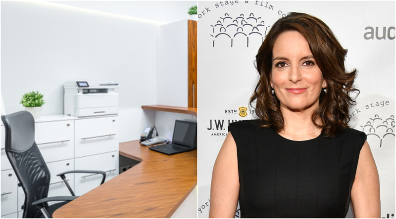 Tina Fey: Receptionist | Shutterstock & Getty Images Photo by Dia Dipasupil