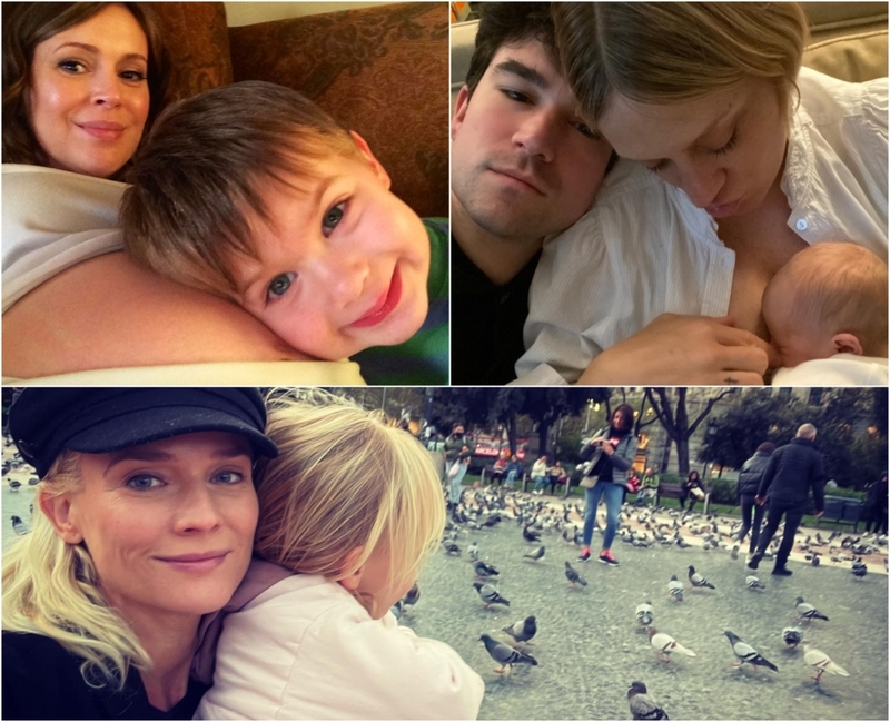 40 & Fabulous: Celebs Who Became Moms Later in Life | Instagram/@milano_alyssa & @chloessevigny & @dianekruger