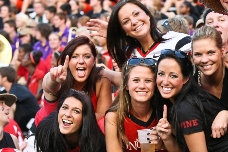 College Football Parties | Alamy Stock Photo