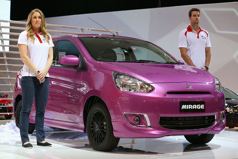 The Mitsubishi Mirage | Getty Images Photo by Cameron Spencer