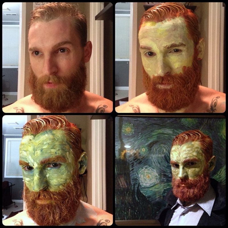 This Guy Turned Himself Into Part of a Van Gogh Painting | Instagram/@damonlucas