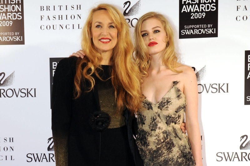 Jerry Hall & Georgia May Jagger | Alamy Stock Photo by Fiona Hanson/PA Images 