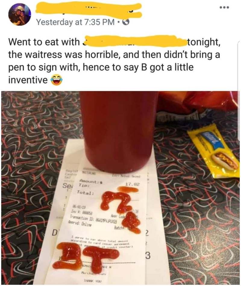 No hay necesidad de usar ketchup | Reddit.com/liz_laugh_luv