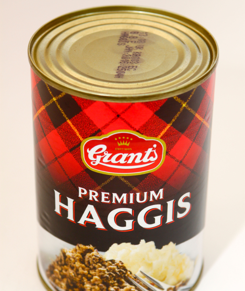 Canned Haggis | Alamy Stock Photo by Stephen Grant