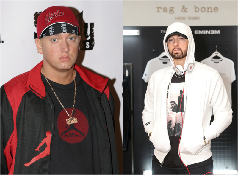 Eminem – 81 libras | Getty Images Photo by Mychal Watts/WireImage & David M. Benett/Rag & Bone