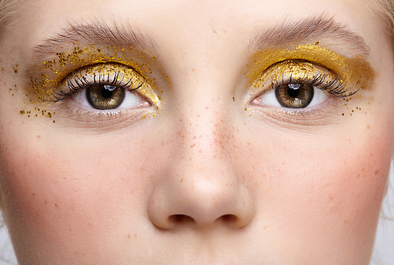 Glittery Eye Makeup | Alamy Stock Photo