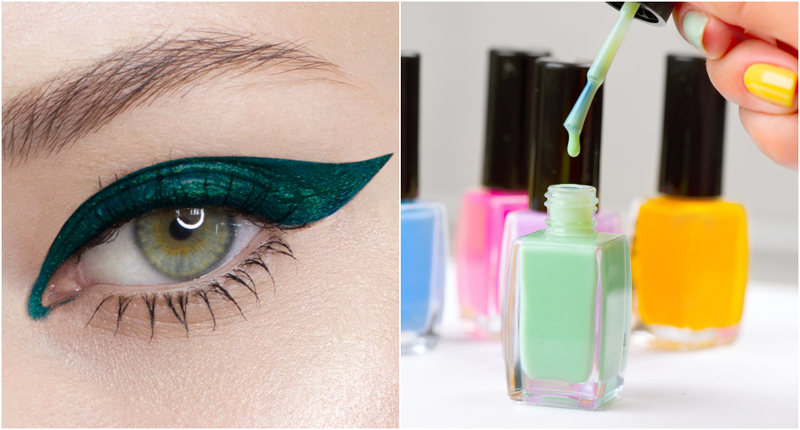 Nail Polish Instead of Eyeliner | Shutterstock