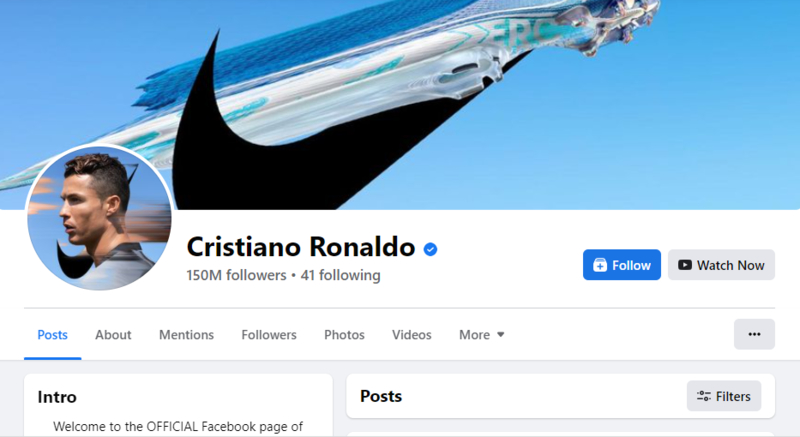 El rey de Facebook | Facebook/@Cristiano