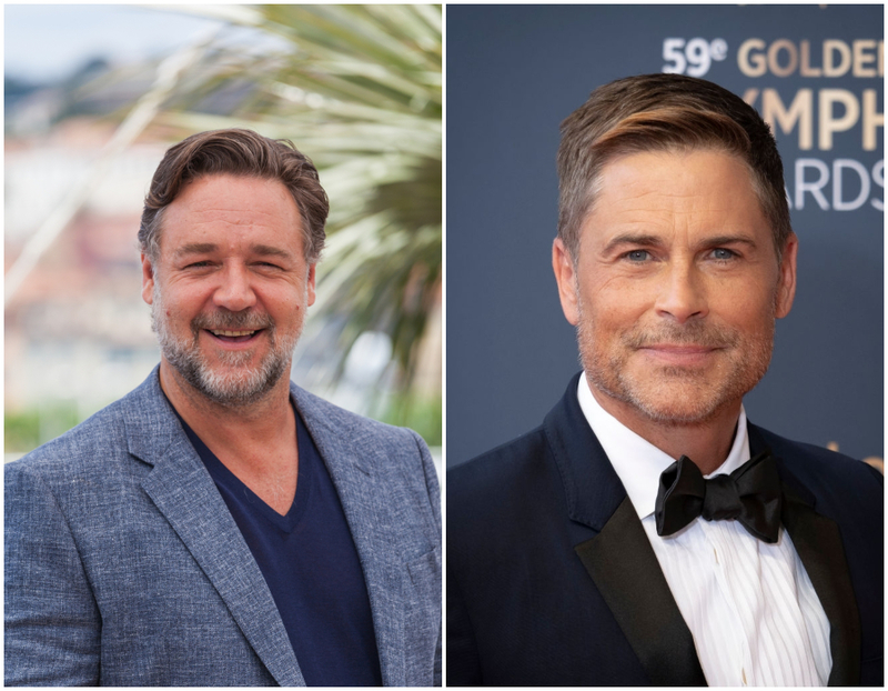 Russell Crowe y Rob Lowe- 1964 | Shutterstock/Getty Images Photo by Arnold Jerocki