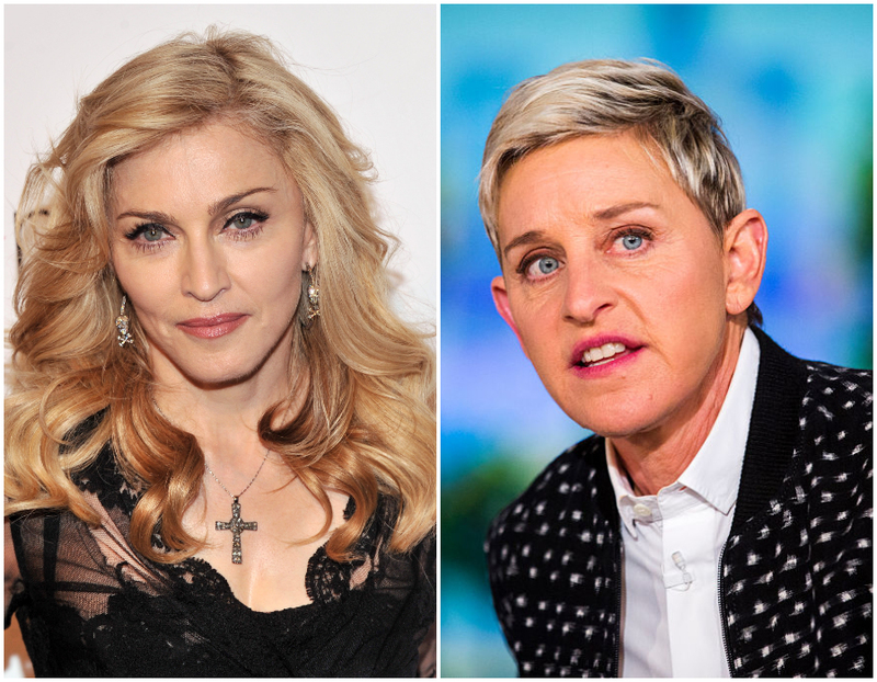 Madonna y Ellen DeGeneres- 1958 | Getty Images Photo by Stephen Lovekin & Brooks Kraft