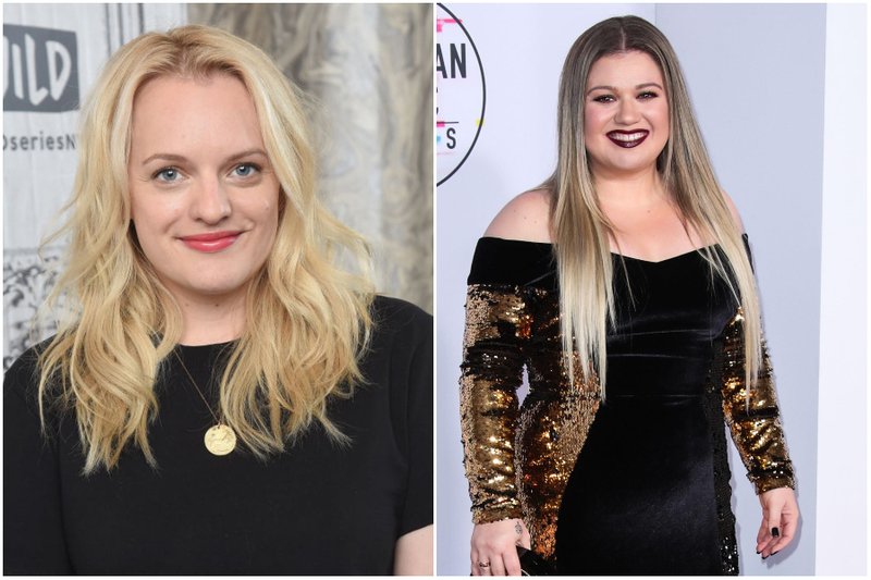 Elisabeth Moss y Kelly Clarkson- 1982 | Getty Images Photo by Gary Gershoff/Alamy Stock Photo
