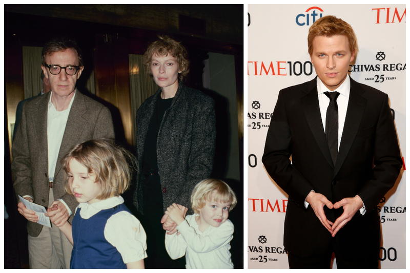 El hijo de Mia Farrow: Ronan Farrow | Getty Images Photo by Time Life Pictures/DMI/The LIFE Picture Collection & Shutterstock Photo by Debby Wong