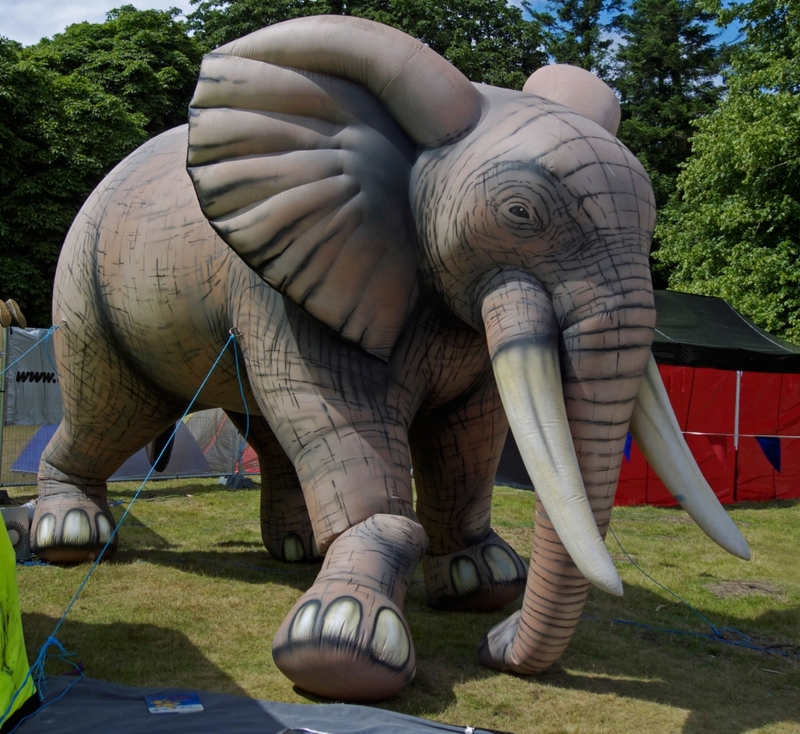Lifelike Elephant Inflatable | Alamy Stock Photo
